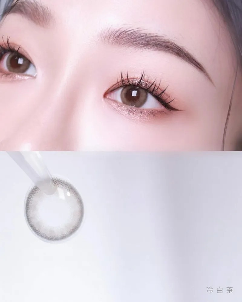 晶碩 Pegavision 香水維他命系列 冷白茶｜日拋彩妝隱形眼鏡｜每盒10片