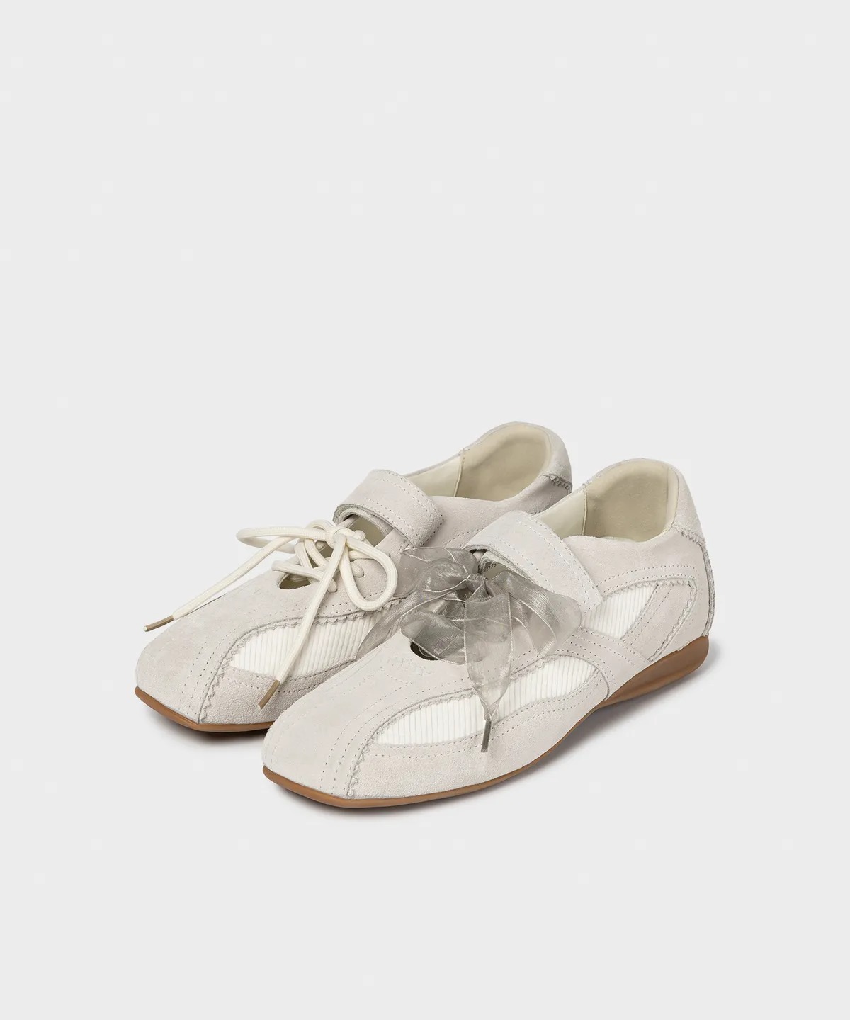 KHIHO PINKING MARY JANE SNEAKERS / IVORY
