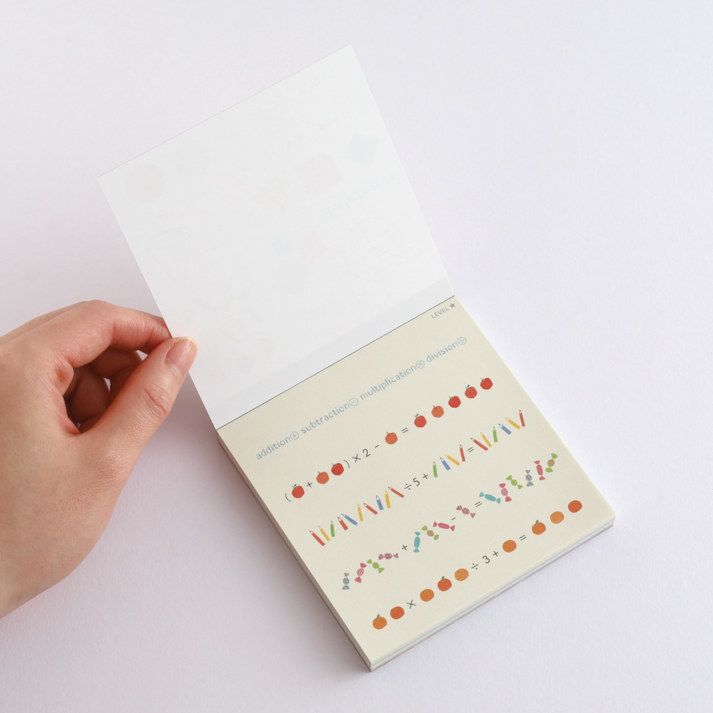 數學 100枚 方形便條本 ｜日本STUDY HOLIC