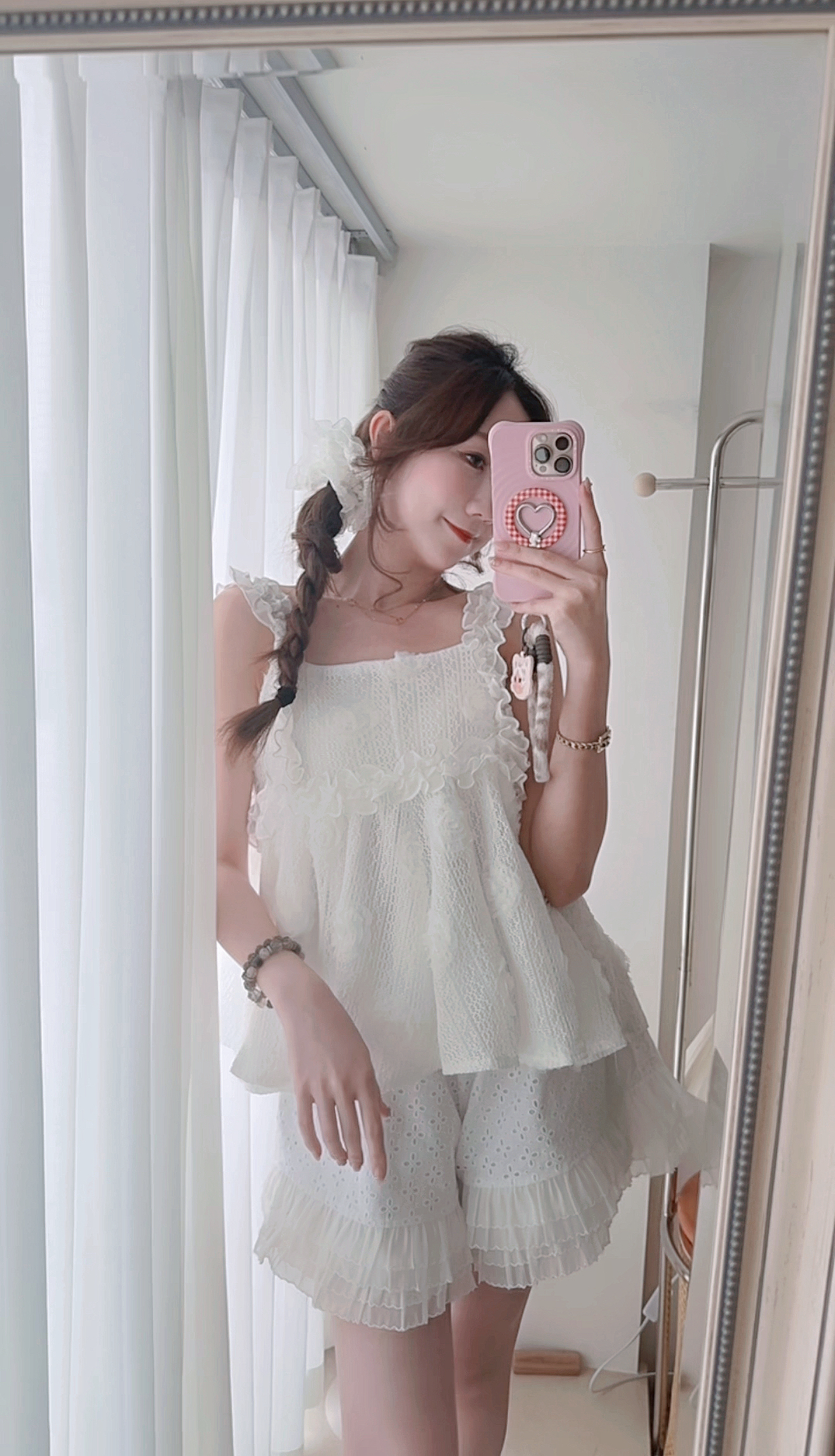 *BJ2 MADE SERIES*THE BLANCH ROSE RUFFLE TOP LIVE 0706