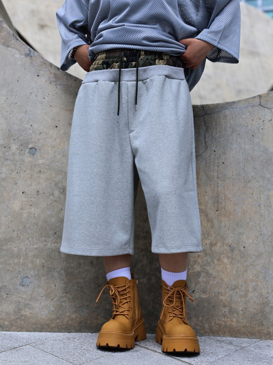 迷彩層疊百慕達短褲