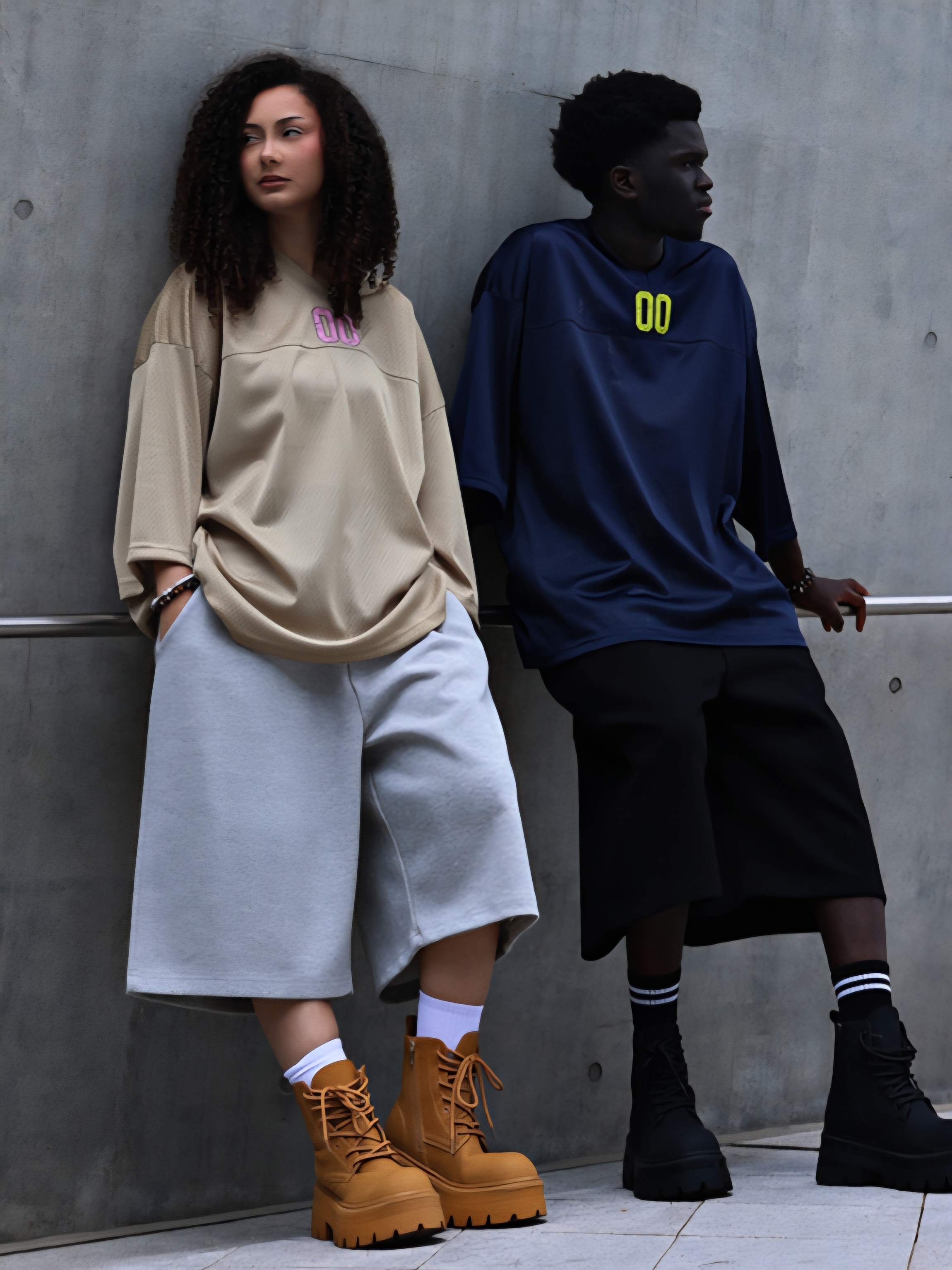 迷彩層疊百慕達短褲