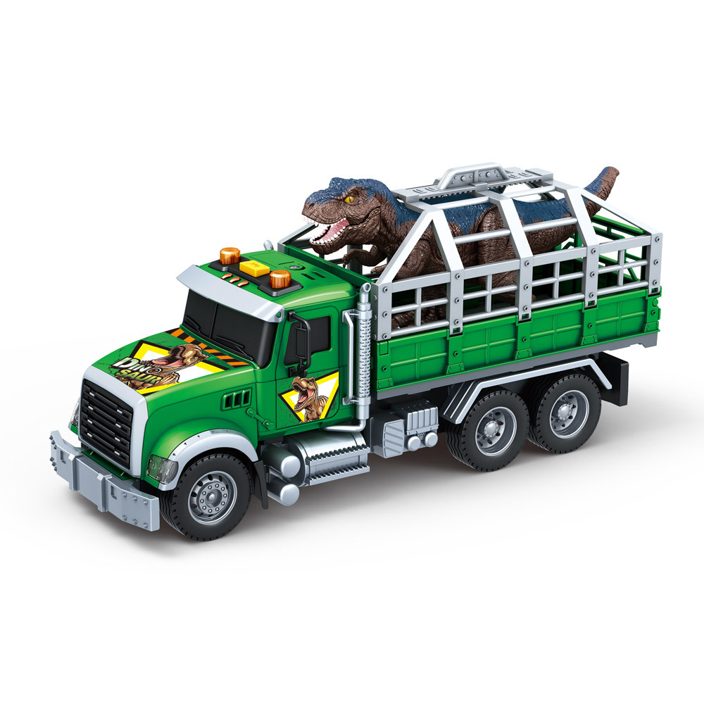 FOOD超人擬真聲光恐龍運輸車