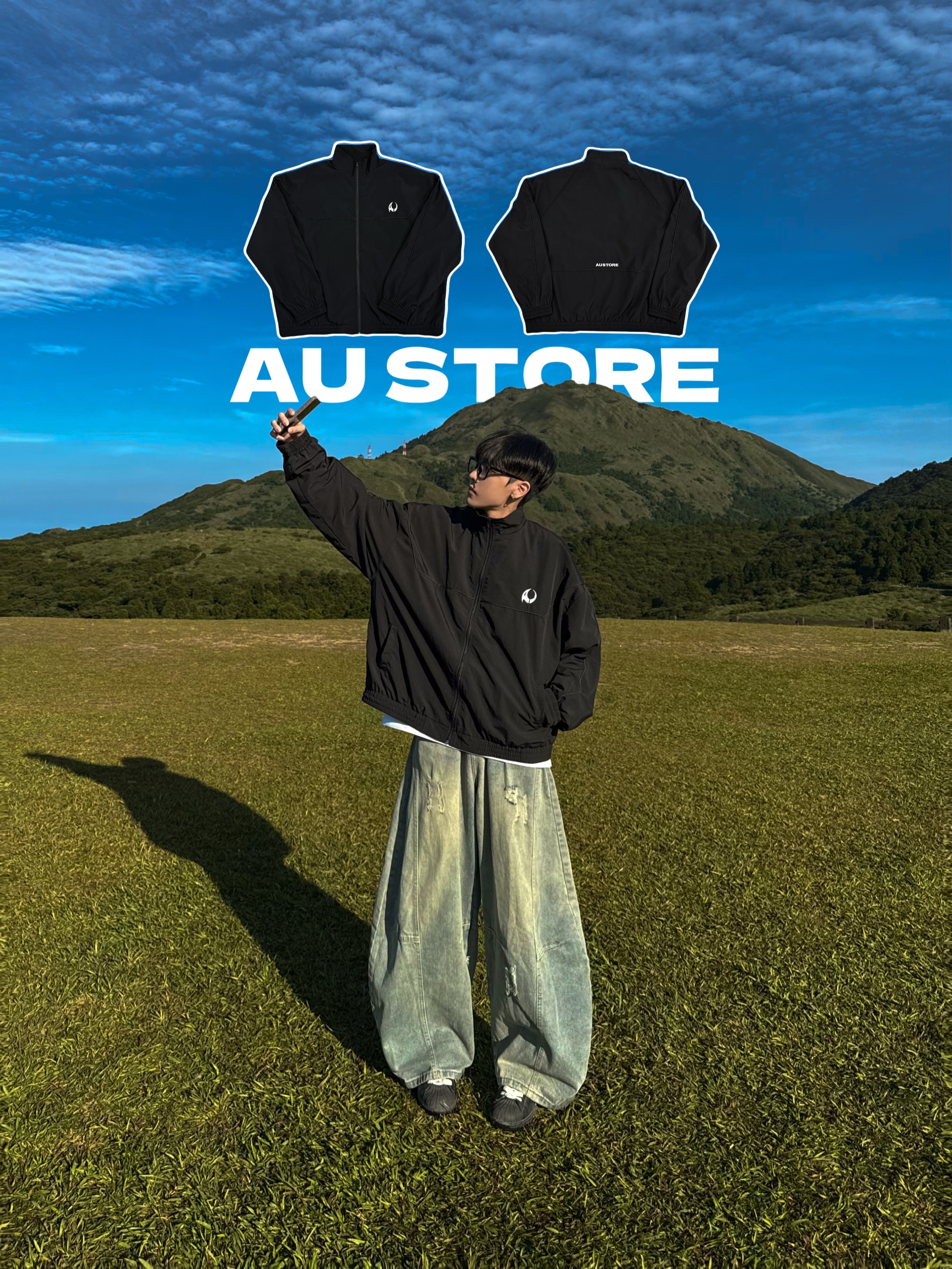 (部分現貨) AU自訂款｜品牌質感防風外套