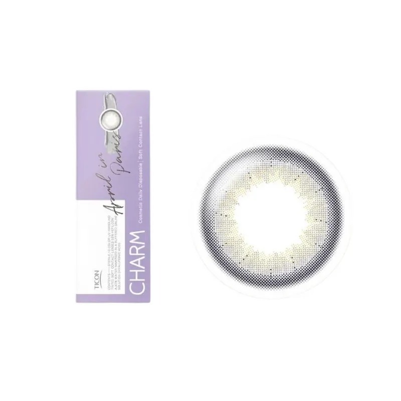 TICON帝康 CHARM 臻魅 四月巴黎｜日拋彩妝隱形眼鏡｜每盒10片