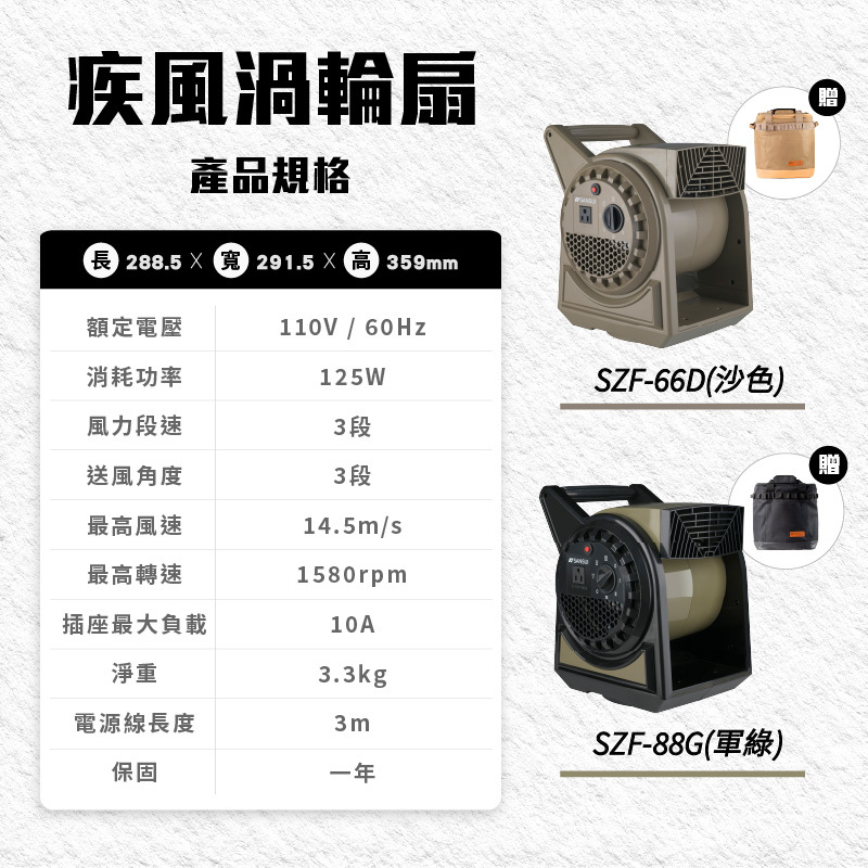 SANSUI 山水 疾風擺頭渦輪扇