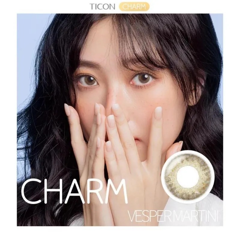 TICON帝康 CHARM 臻魅 馬丁尼｜月拋彩妝隱形眼鏡｜每盒2片