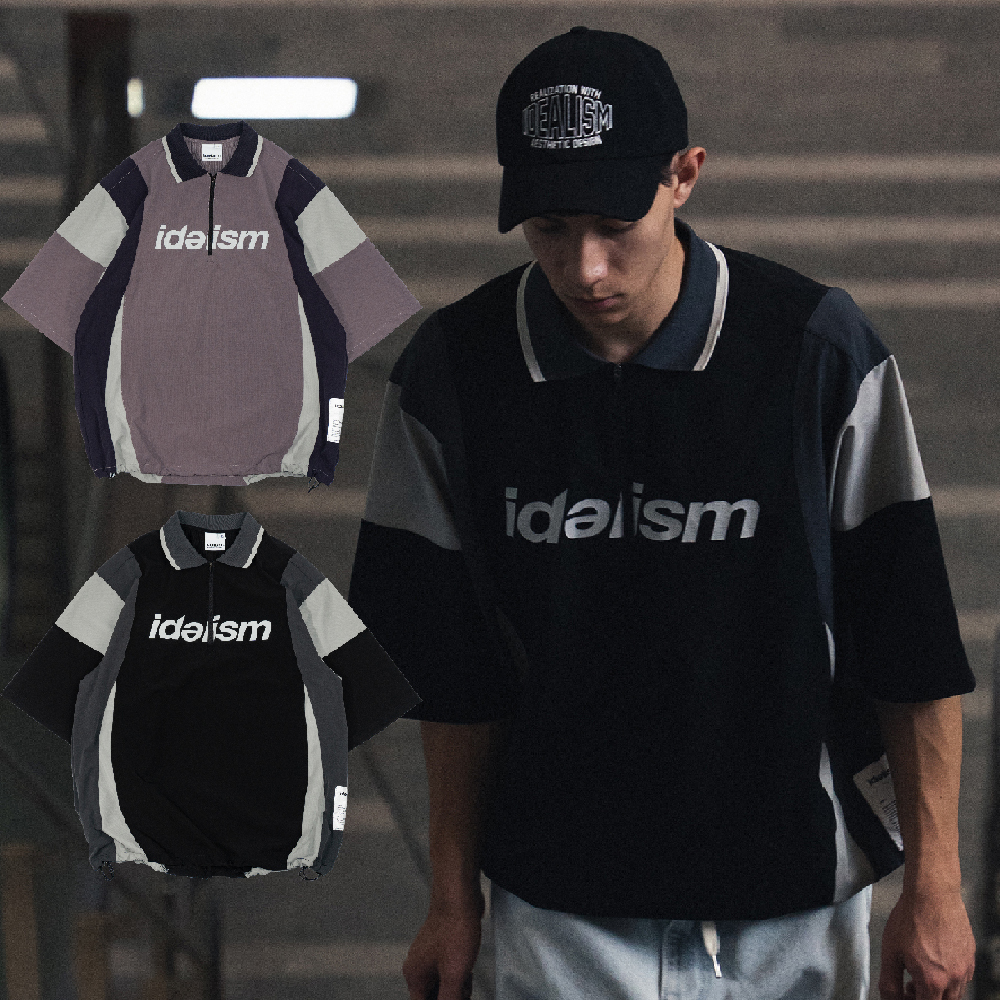idealism Poly Jersey 紫色 黑色 機能POLO衫【ID25014】