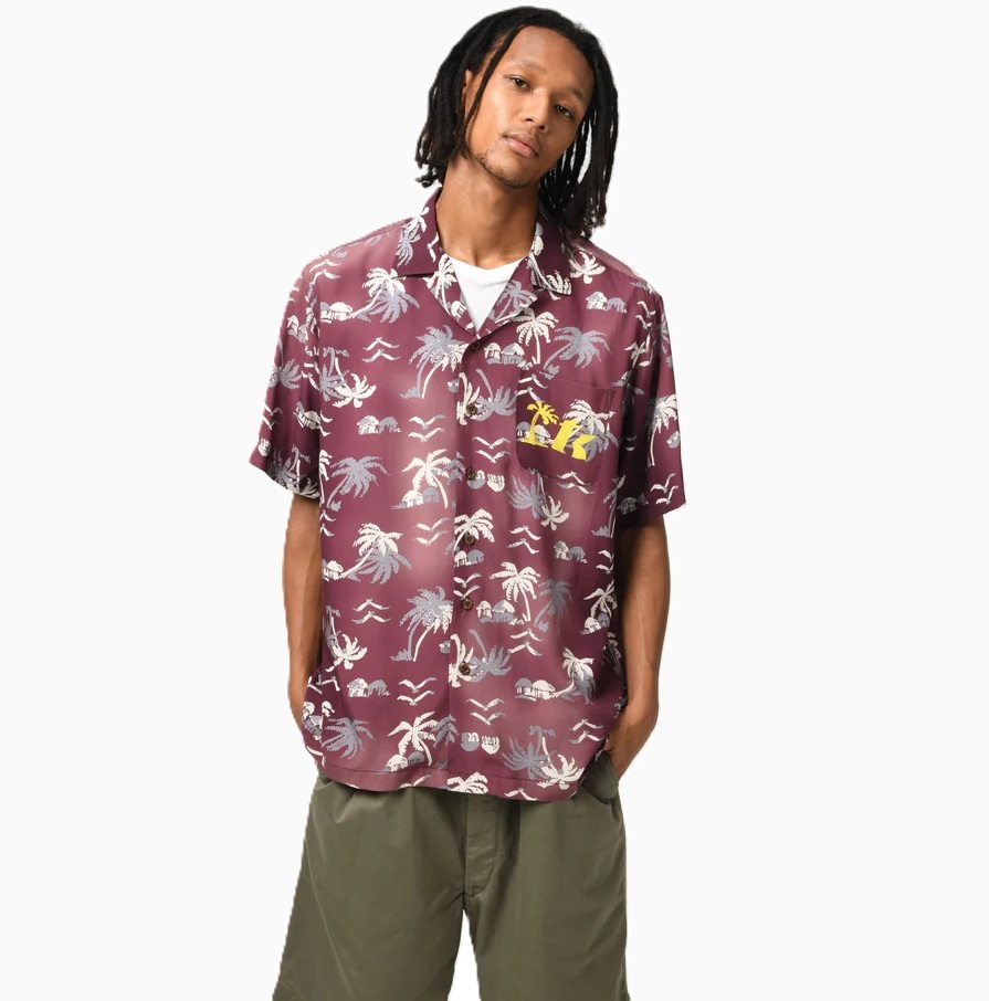10/16 RE-STOCK: BOWWOW x DJ MURO'S 2025 TK RECORDS HAWAIIAN SHIRT SUNBURN - PURPLE PRE ORDER ITEM (預訂中)