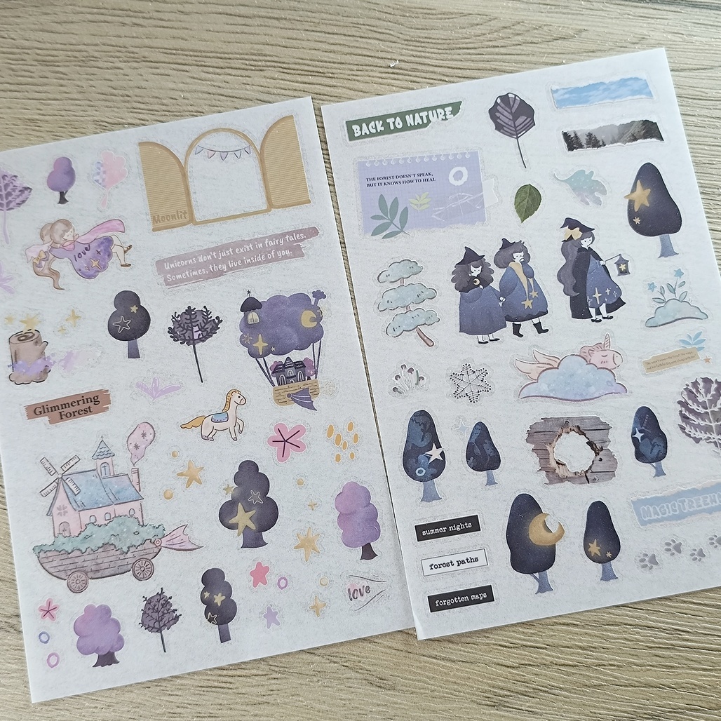 好築藝xfafax哈啾x芝麻球．四重夢・森 轉印貼紙