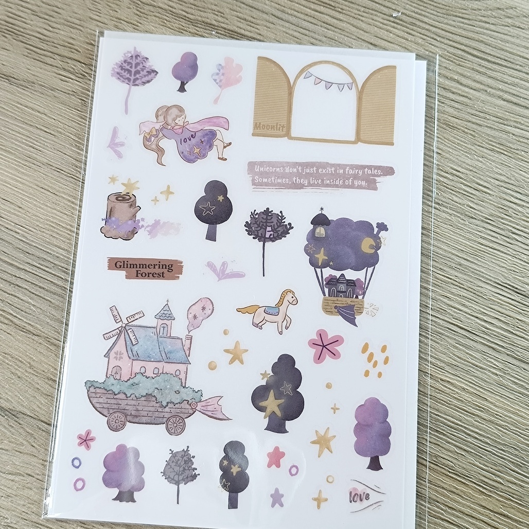 好築藝xfafax哈啾x芝麻球．四重夢・森 轉印貼紙