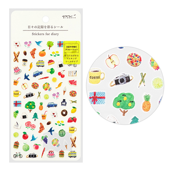 日常紀錄 貼紙 美食旅行｜MIDORI 日本