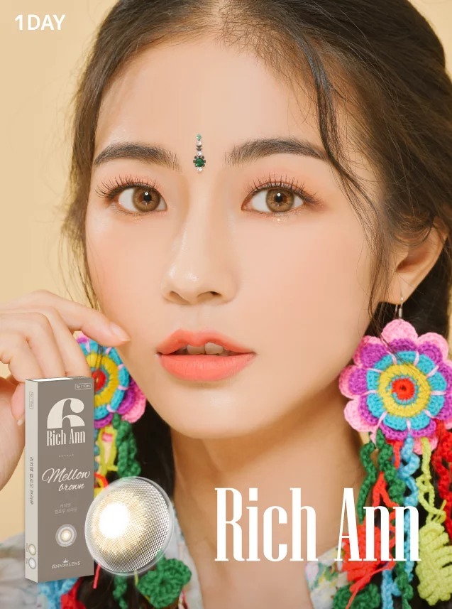 ANN365 Rich Ann 1 Day Mellow Brown 迷霧柔啡｜日拋彩妝隱形眼鏡｜每盒6片/18片