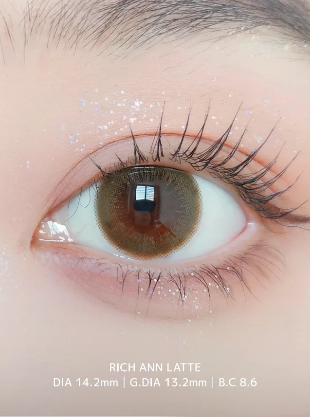 ANN365 Rich Ann 1 Day Latte Brown 牛奶咖啡｜日拋彩妝隱形眼鏡｜每盒6片/18片