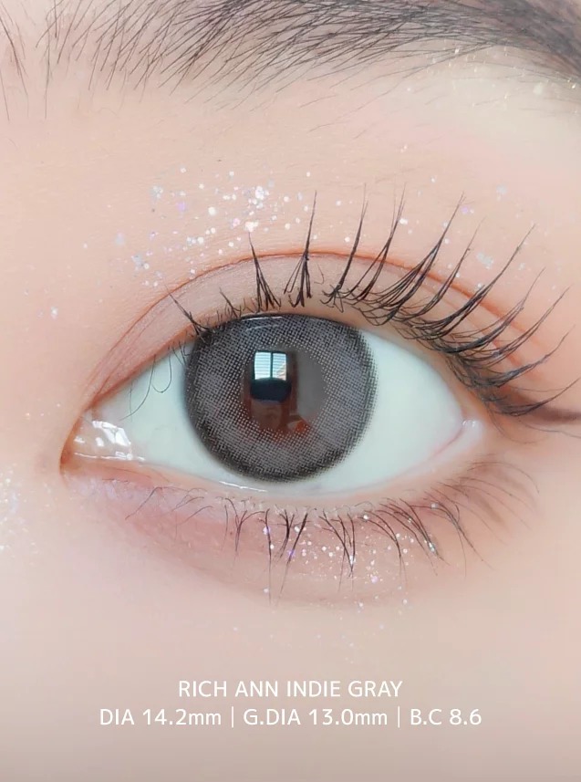 ANN365 Rich Ann 1 Day Indie Gray 個性酷灰｜日拋彩妝隱形眼鏡｜每盒6片/18片