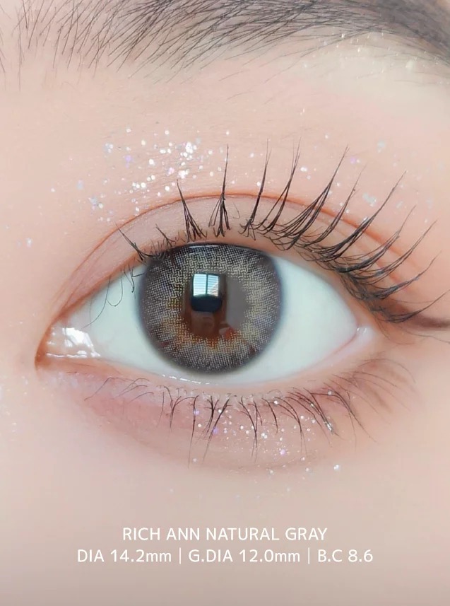 ANN365 Rich Ann 1 Day Natural Gray 自然亮灰｜日拋彩妝隱形眼鏡｜每盒6片/18片