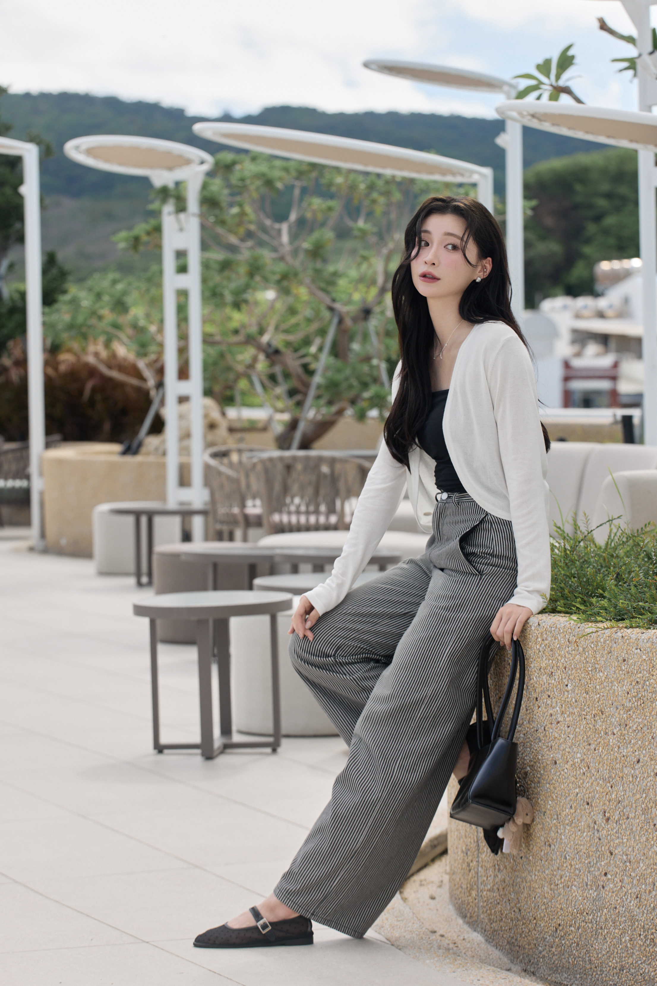 Gmade/輕薄冰感防曬坎肩小外套-白