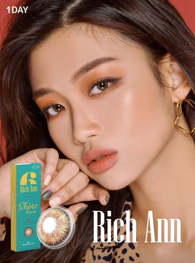 ANN365 Rich Ann 1 Day Shine Brown 星際閃啡｜日拋彩妝隱形眼鏡｜每盒6片/18片