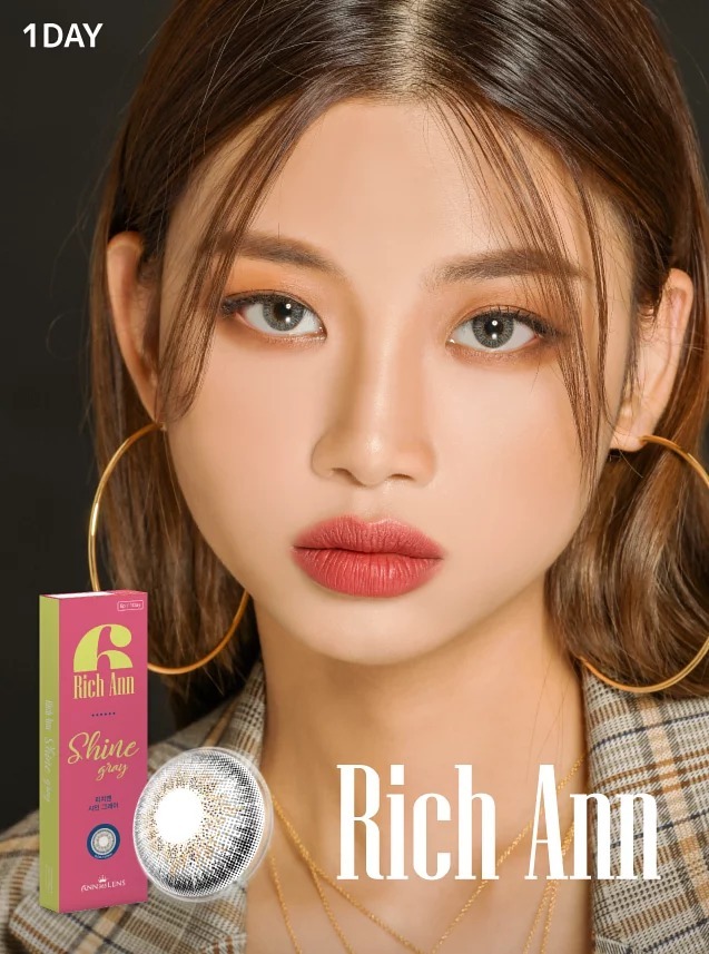 ANN365 Rich Ann 1 Day Shine Gray 星際亮灰｜日拋彩妝隱形眼鏡｜每盒6片/18片