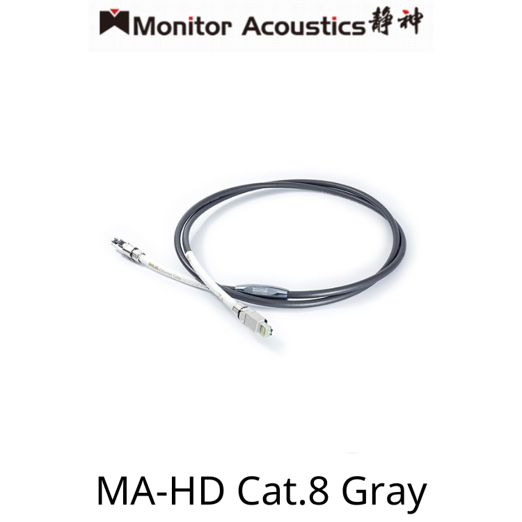 Monitor Acoustics MA-HD Cat.8 Gray Ethernet Cable