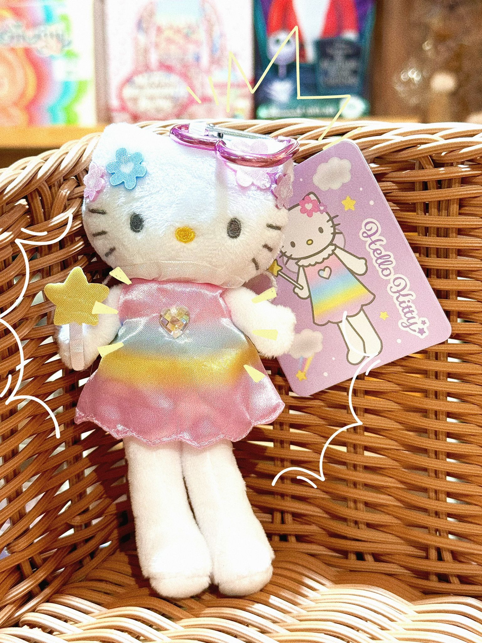 Hello Kitty Fantasy Style Up Mascot Keychain (Fairy)