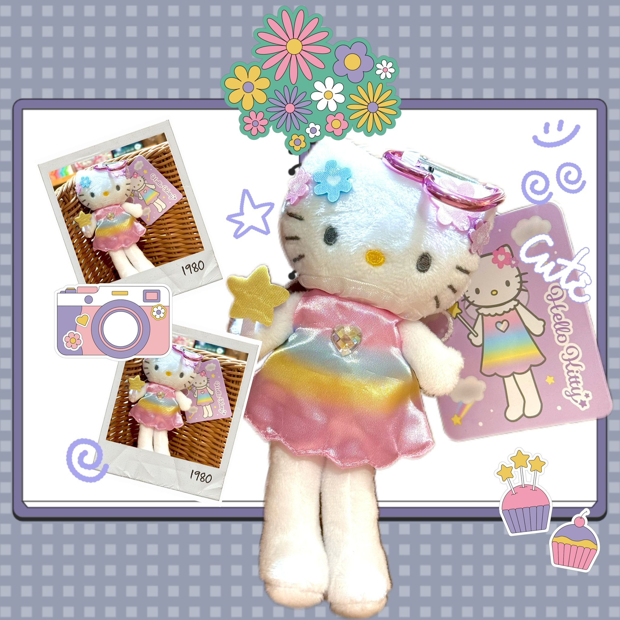 Hello Kitty Fantasy Style Up Mascot Keychain (Fairy)