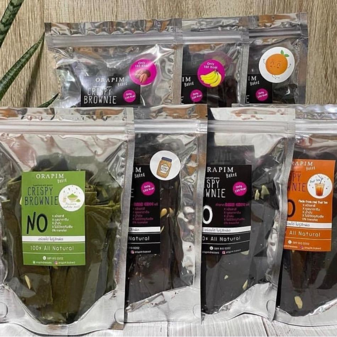 [現貨] [常温] ORAPIM 低卡無添加糖布朗尼脆片 ±100g