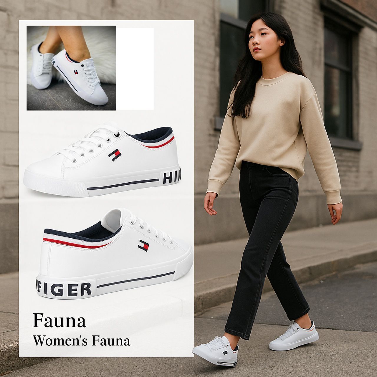 【預購】Tommy Hilfiger LL0705647 小白鞋