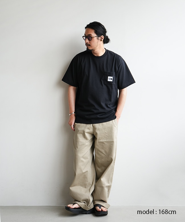 日本 THE NORTH FACE  S/S Square Logo Pocket Tee