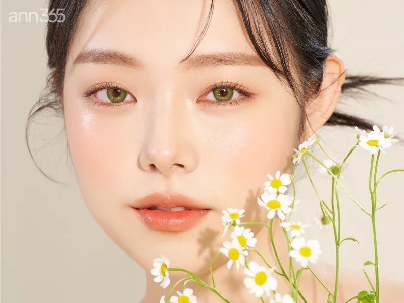 ANN365 Butter Cup 1 Month Green 椿日綠｜月拋彩妝隱形眼鏡｜每盒2片