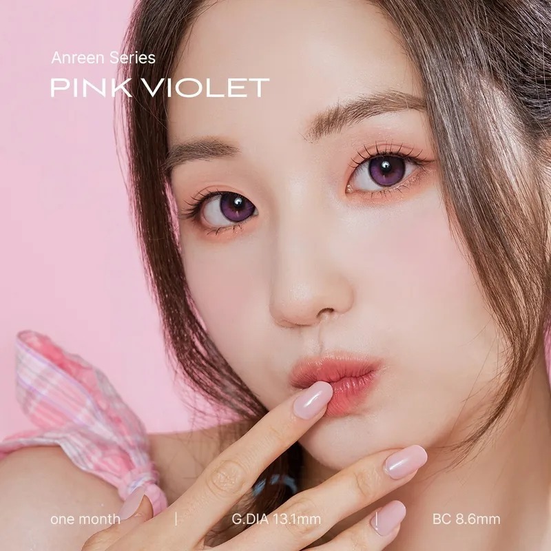 ANN365 Anreen 1 Month Pink Violet 晚霞紫｜月拋彩妝隱形眼鏡｜每盒2片