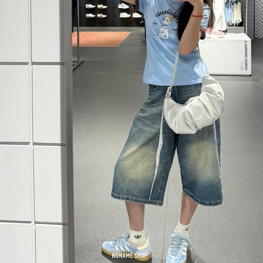 ADIDAS ORIGINALS 三葉草 皺皺 光澤 雲朵包 兩色