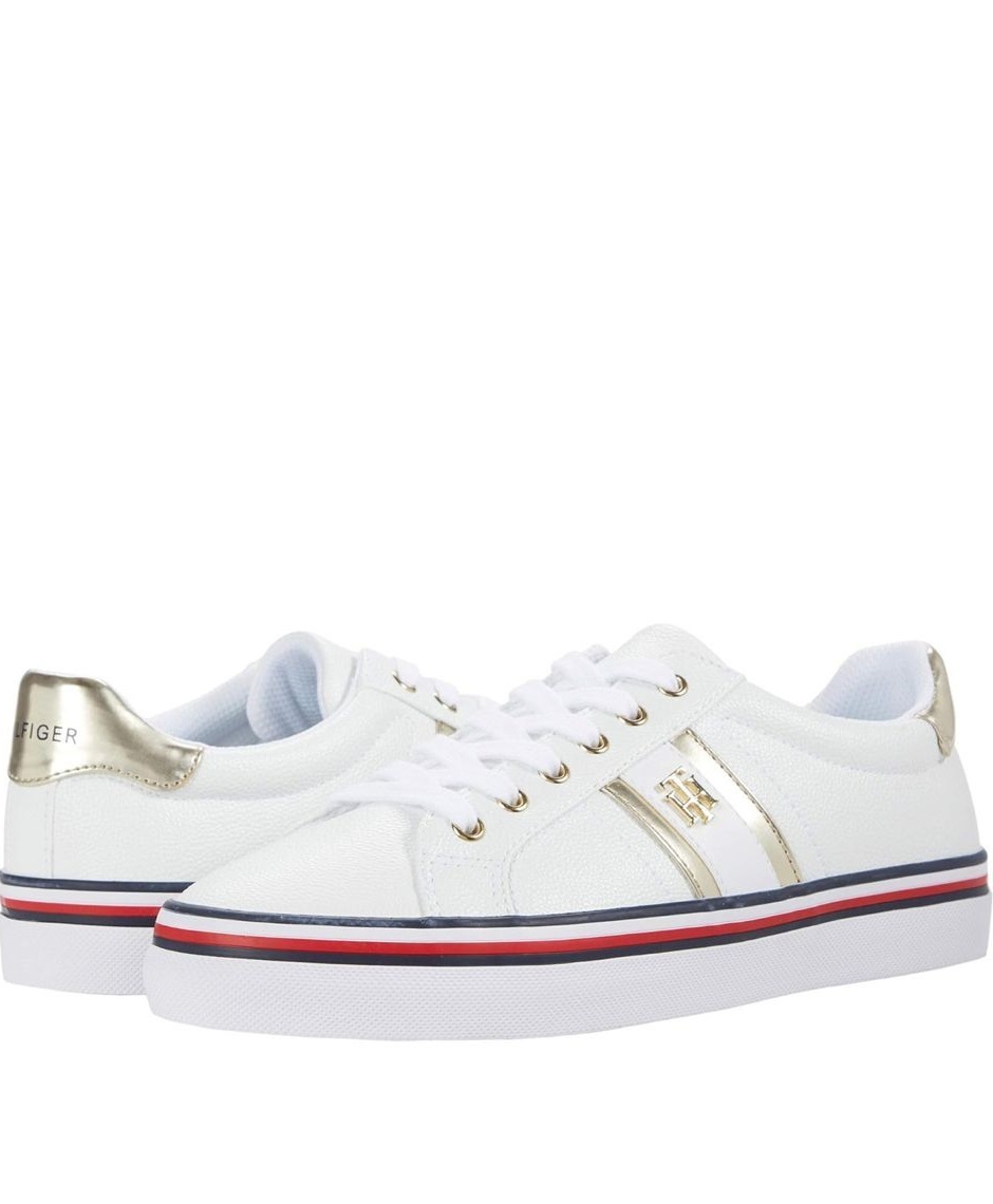 【預購】Tommy Hilfiger LL0705648 金邊小白鞋