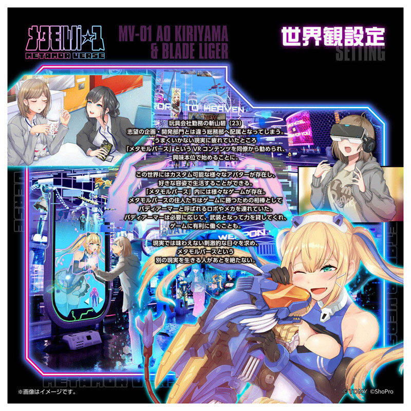 Takaratomy T-spark Metamor Verse MV-01 Ao Kiriyama & Blade Liger Plastic Model.