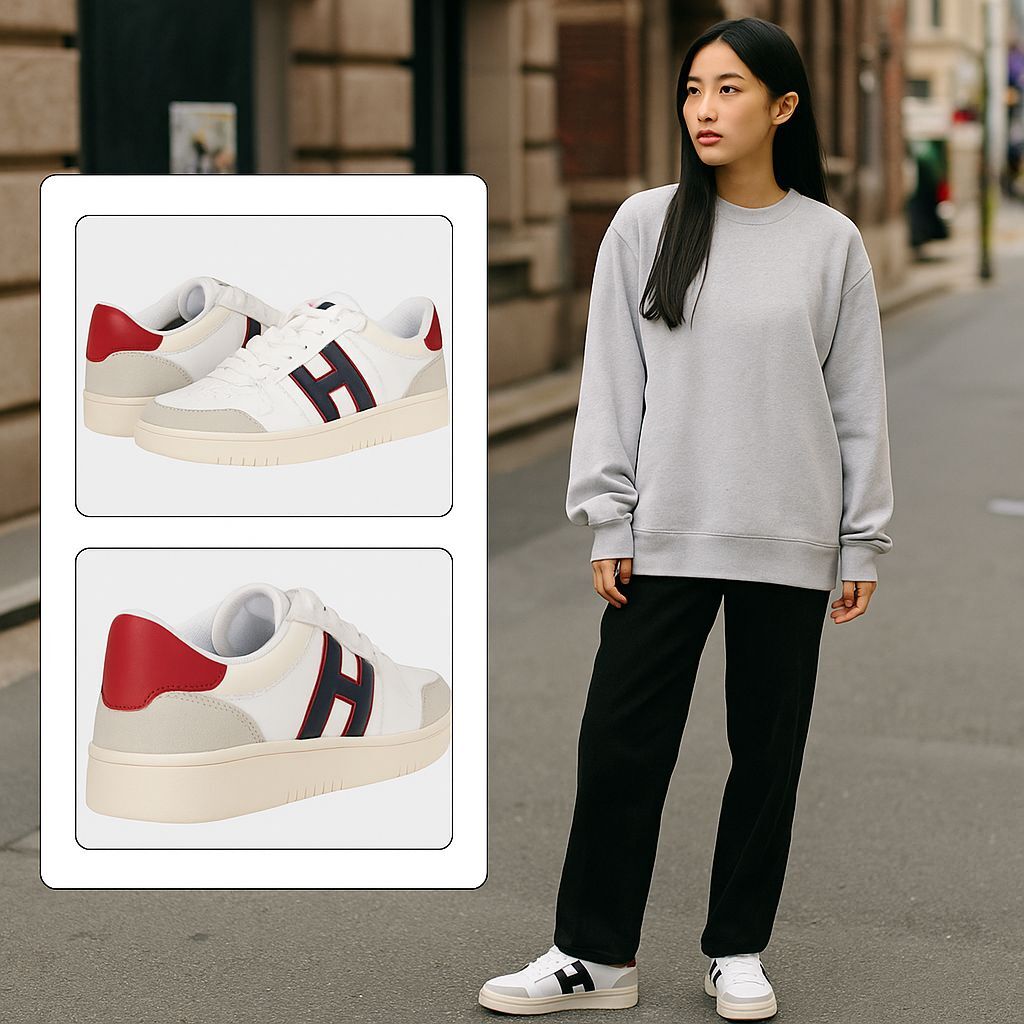 【預購】Tommy Hilfiger LL0705649 H字休閒鞋