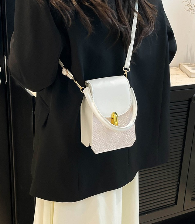 French Minimalist Mini Phone Bag – Top Handle & Crossbody