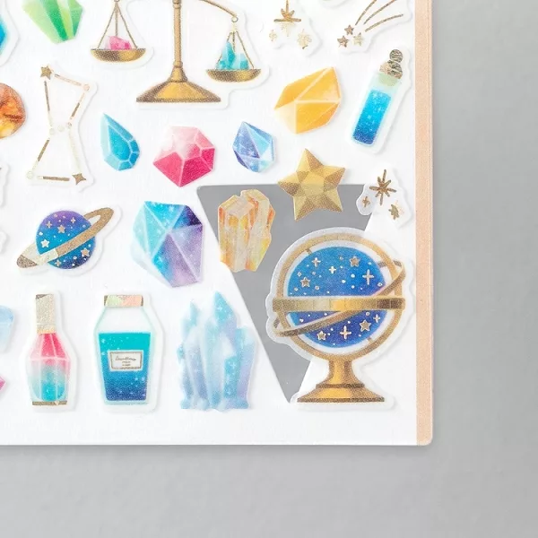 礦石 水彩 和紙貼紙 霧面 | MIDORI 日本