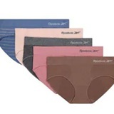 [S] REEBOK ASSORTED WOMEN'S 5-PACKSEAMLESS STRETCH HIPSTER PANTIES, RVW243PB03SA002-P16 (SRB16)