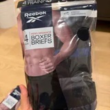 [S] REEBOK ASSORTED 4-PACK PERFORMANCE TRAINING BOXER BRIEFS, RVM243PB48SA006-P36 (SRB18)