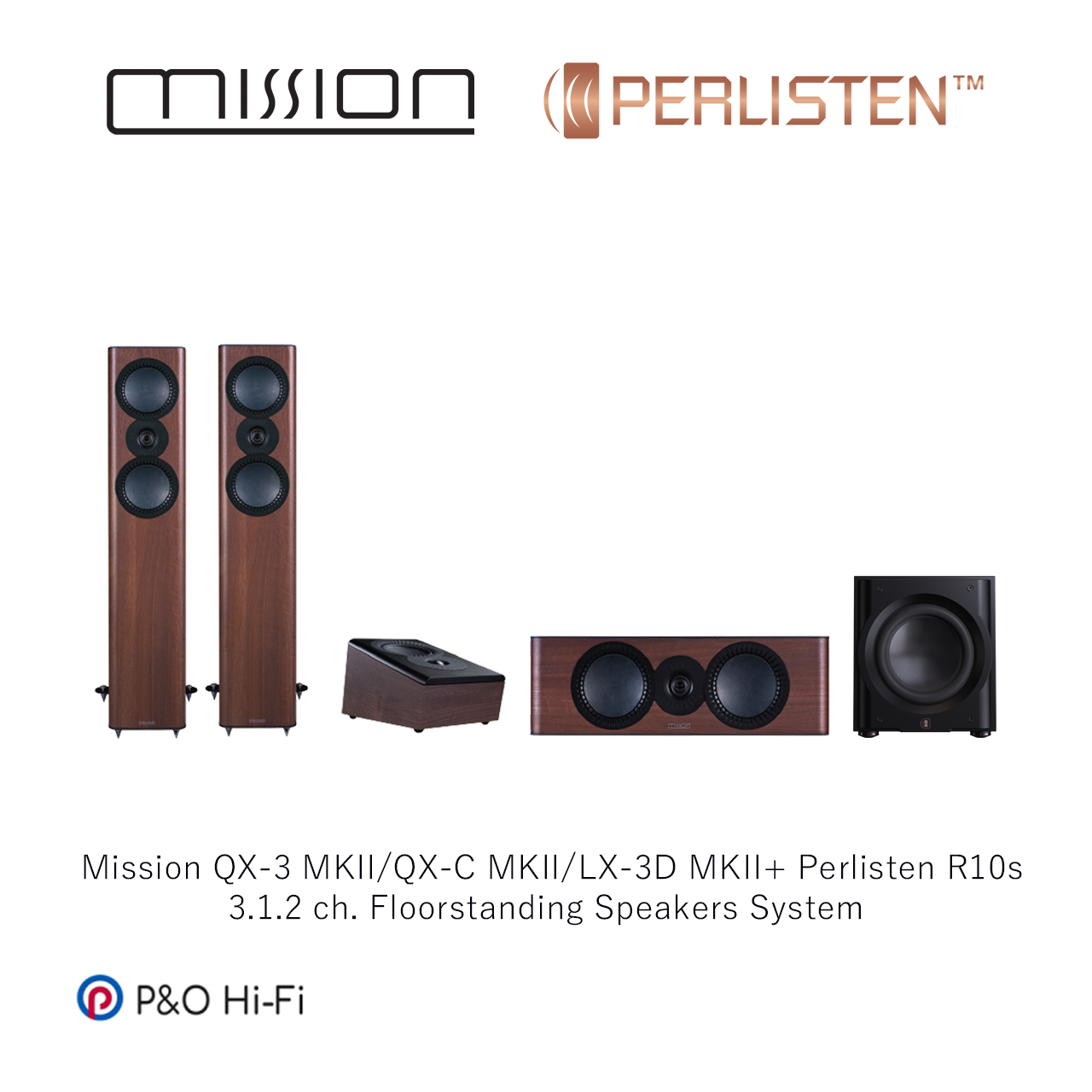 3.1.2聲道座地喇叭系統(Mission QX-3 MKII/QX-C MKII/LX-3D MKII+ Perlisten R10s)