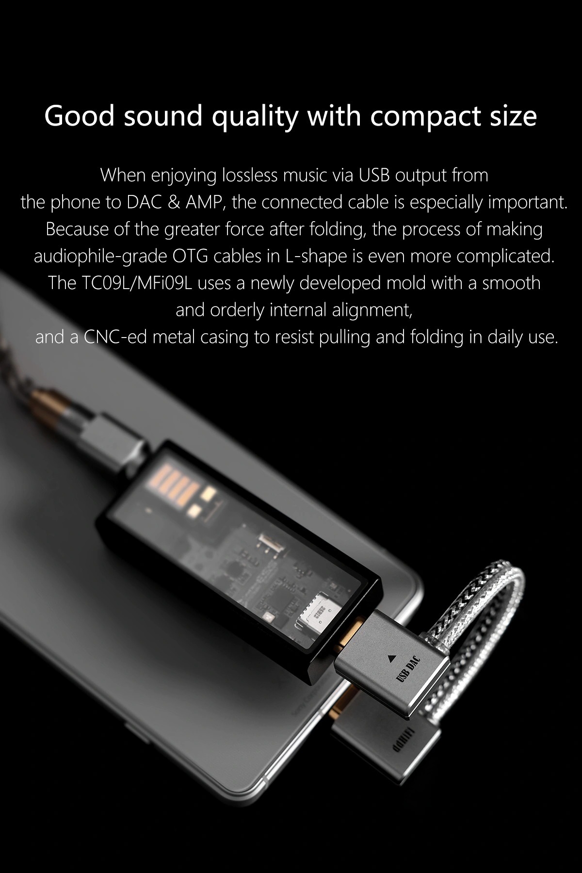 ddHiFi TC09L/MFi09L L-Shaped OTG Cable