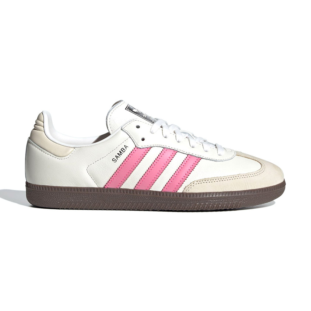 Adidas Samba OG 女鞋 白粉色 經典 復古 膠底 德訓鞋 穿搭 舒適 休閒鞋 IG1962