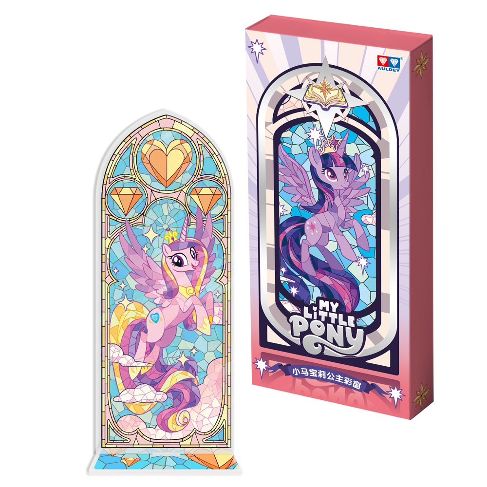 彩虹小馬彩窗系列壓克力擺件 隨機一入