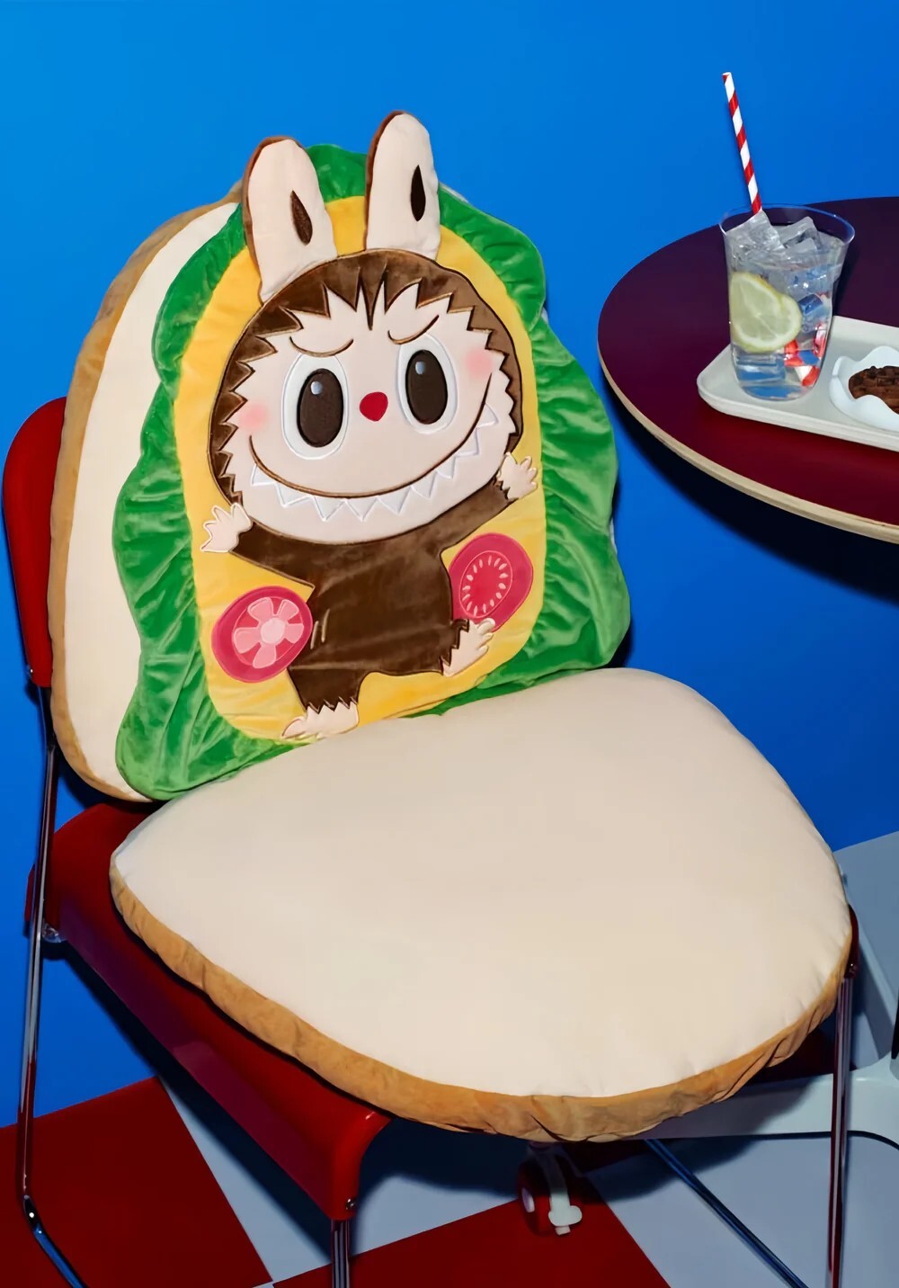 Labubu THE MONSTERS Wacky Mart Series - Sandwish Back Pillow