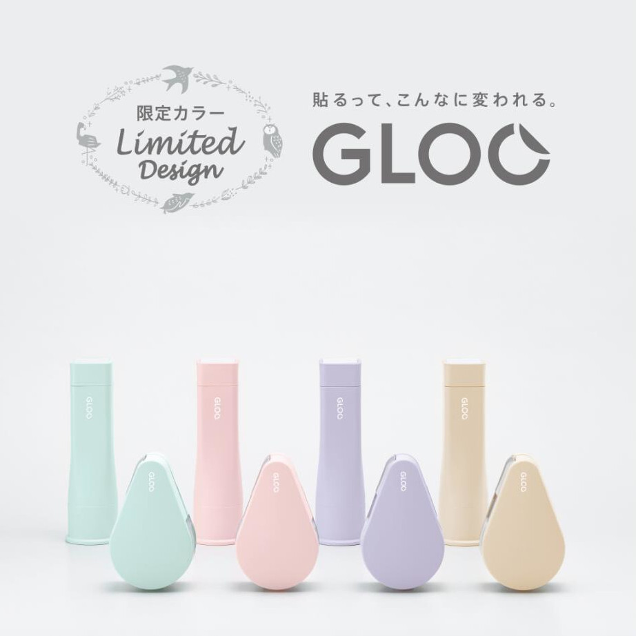 GLOO 粉嫩限定色 方形口紅膠 / 好黏便利貼｜KOKUYO 日本