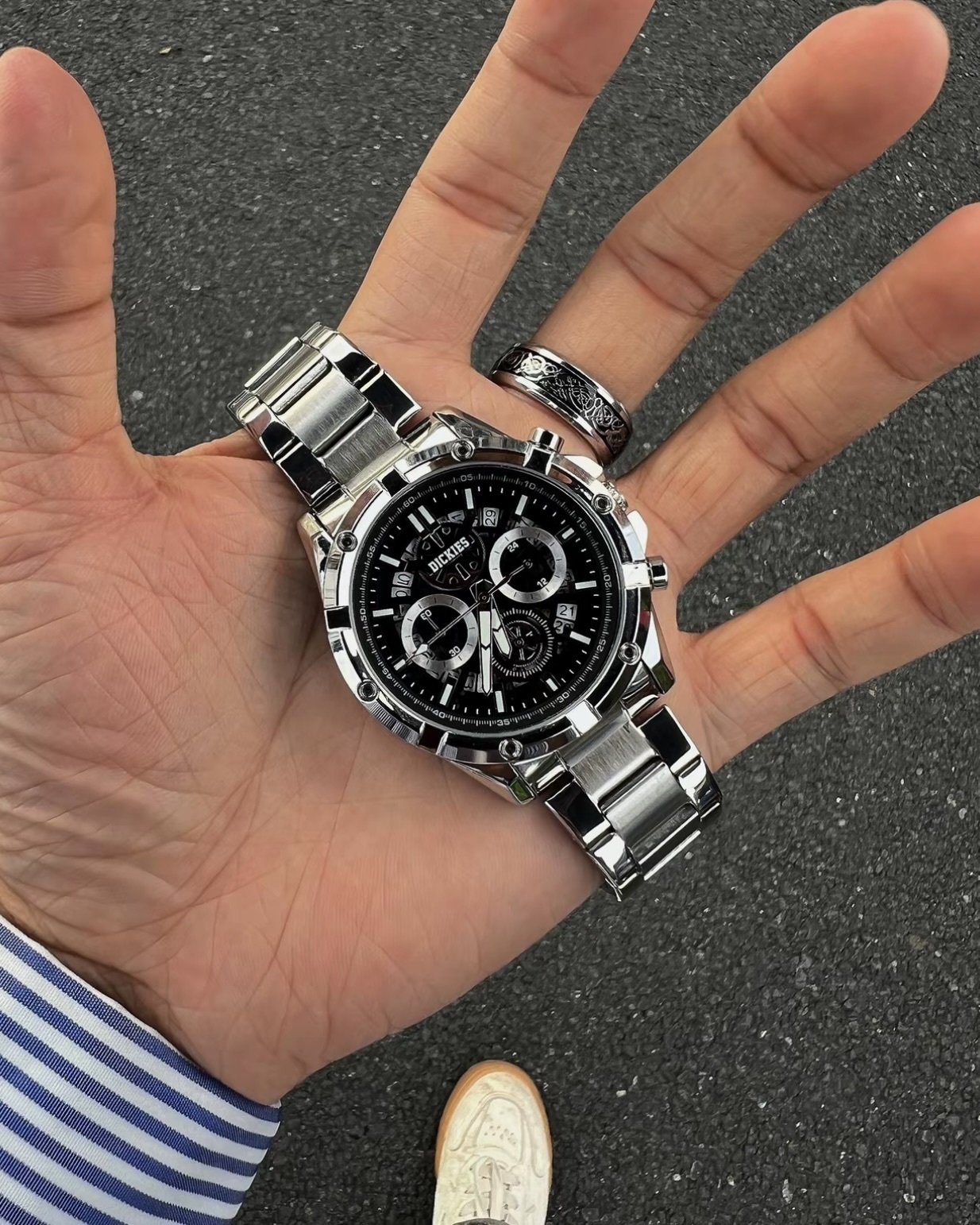 #預購 DICKIES 銀河系列 防水 石英機芯手錶 三眼 鋼錶 CL-585