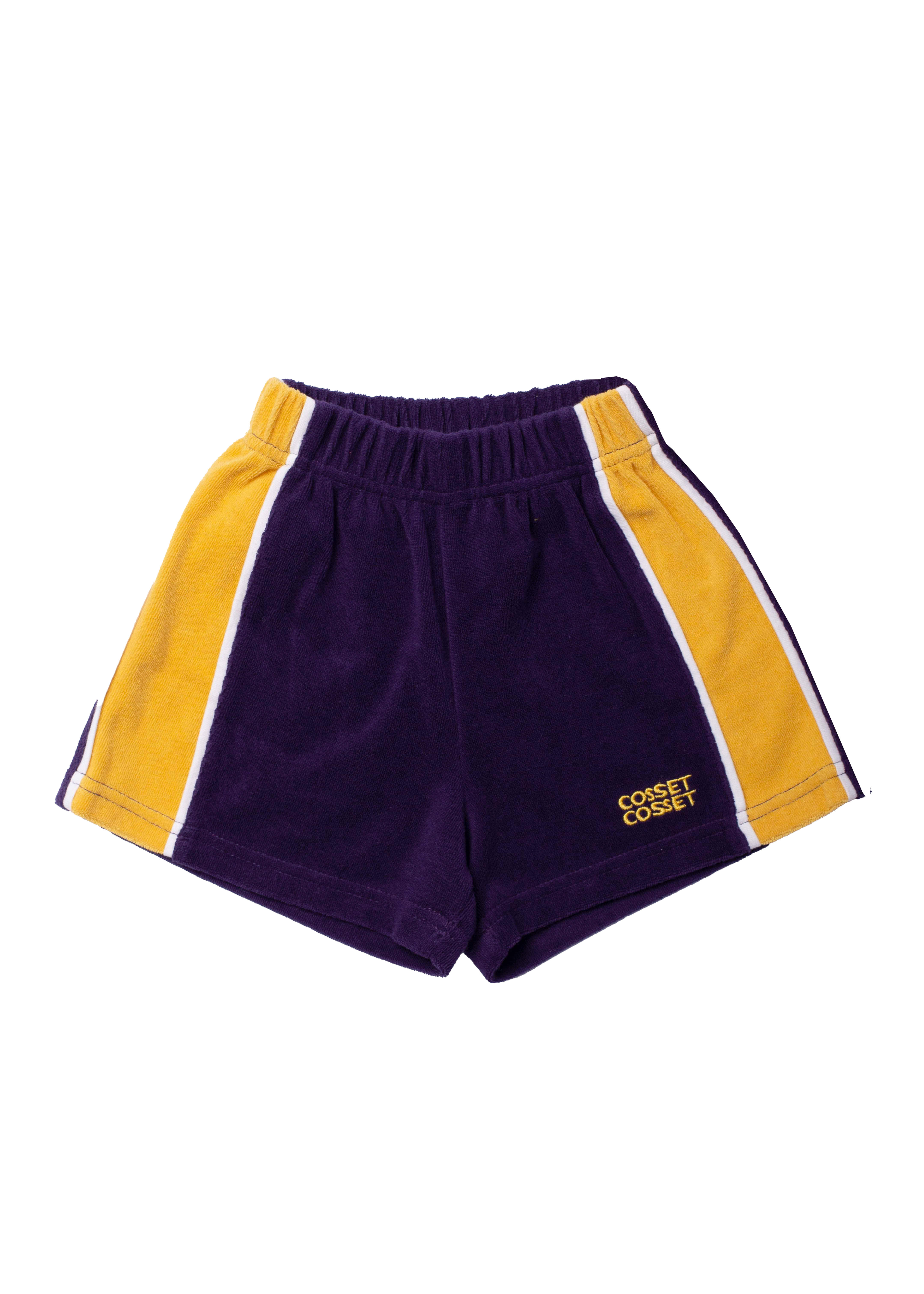泰瑞拼色短褲 (紫色)