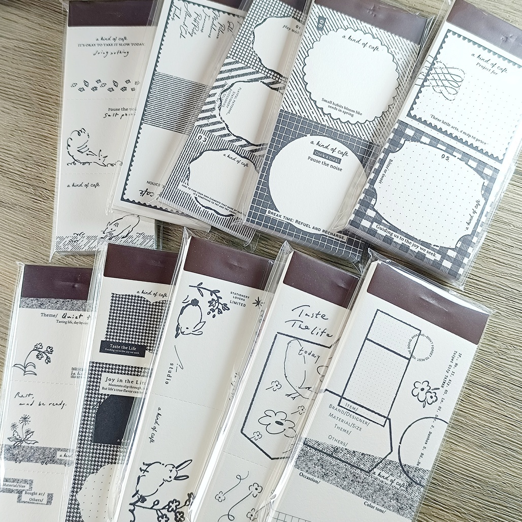 A Kind of cafe什物．便箋本 共九款 <整本> 2025文具展