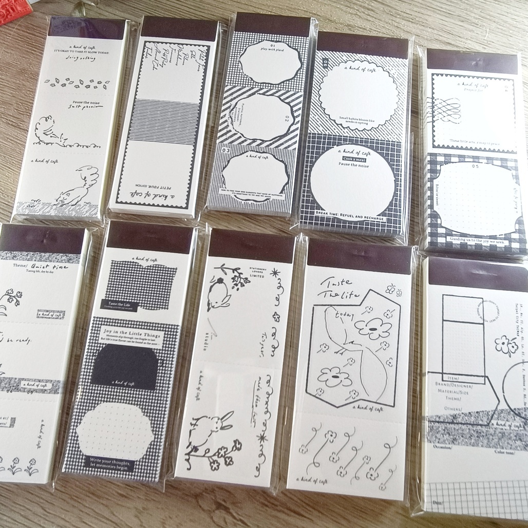 A Kind of cafe什物．便箋本 共九款 <整本> 2025文具展