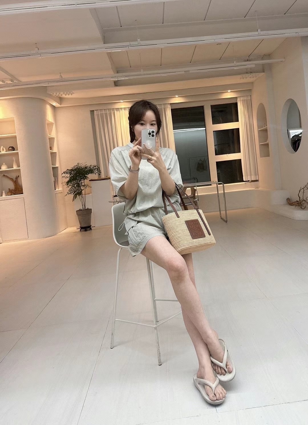 (現貨)面料超舒服的日常套裝｜韓國連線